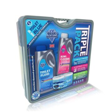 Blue Diamond 1L Triple Pack (Toilet Tissue and liquids)