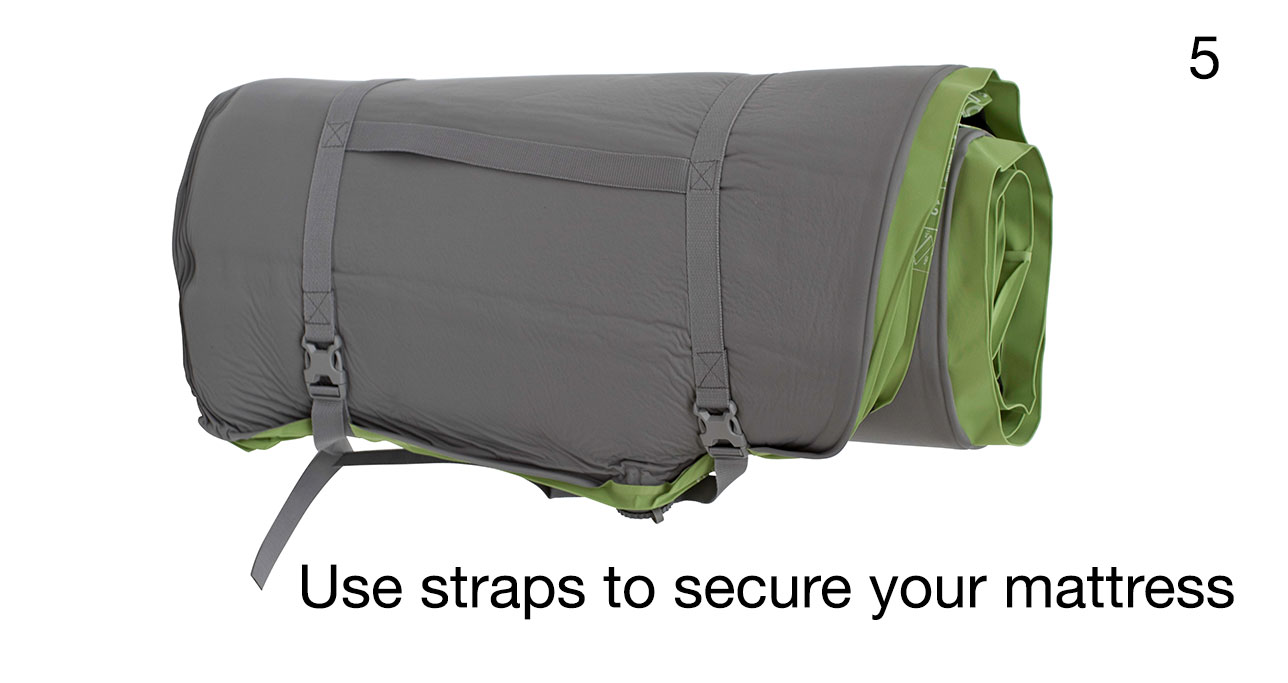 Use the straps to secure your mattress